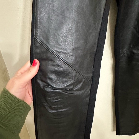 Paige Leather Stretchy Pants Leggings Size Small - Picture 4 of 11